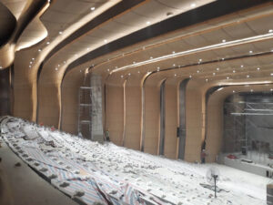 Thi công hội trường Viettel tại Hà Nội