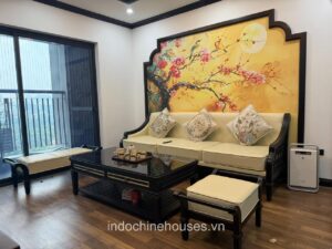 Bàn trà chữ nhật màu đen