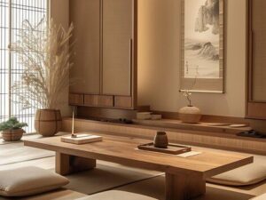 Bàn trà phong cách Nhật Bản