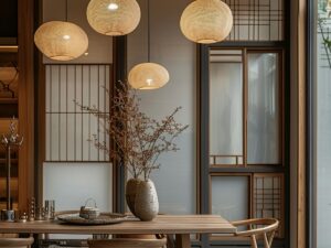 Bàn ghế ăn phong cách Á Đông